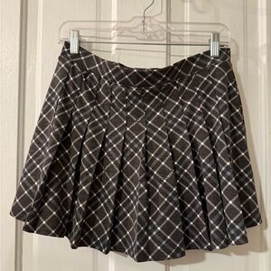 NWT PINK Victoria’s Secret Happy Nation Pleated Tennis Skort Grey Plaid Kids XL